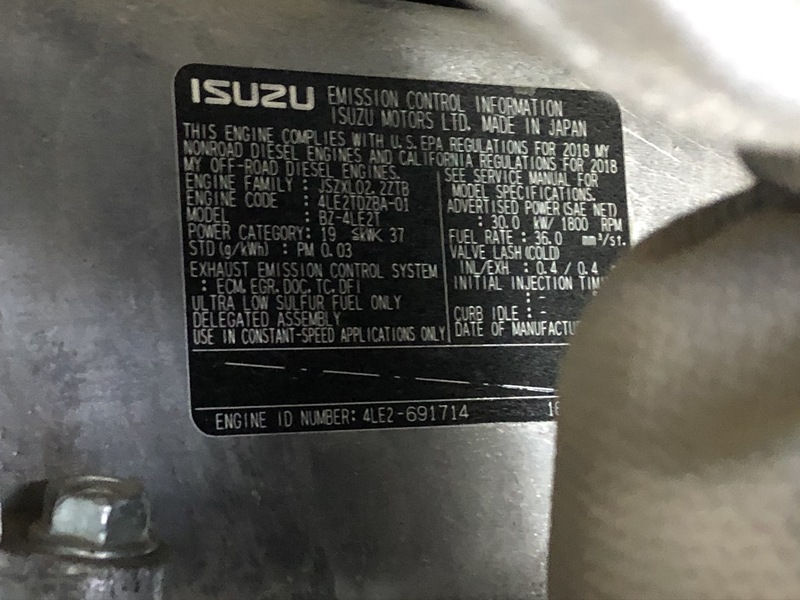 Used Wacker Neuson G25 Diesel Generator, 2445 Hrs, Tier 4