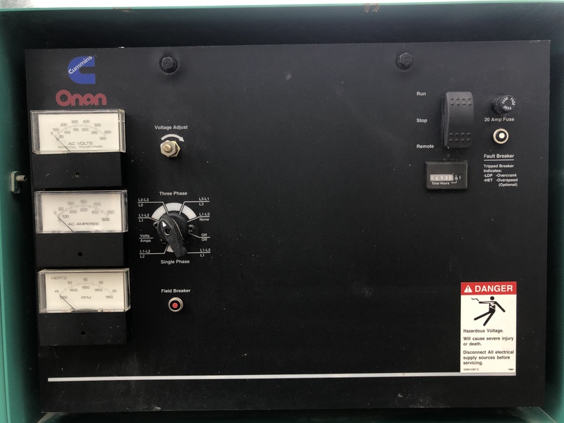 Used Cummins GGHD Natural Gas / Propane Generator, 413 Hrs