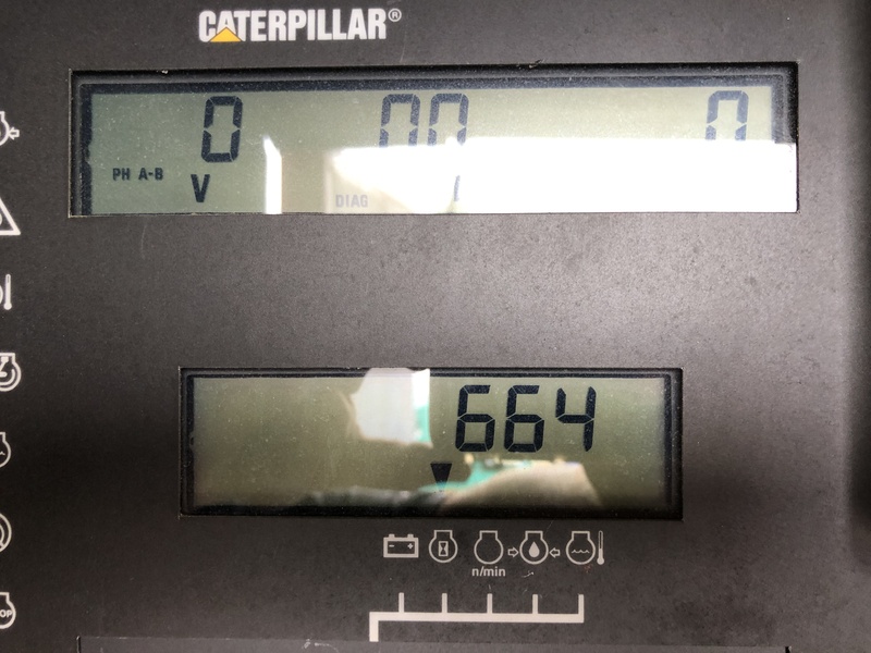 Used Caterpillar 3412 Diesel Generator, 664 Hrs