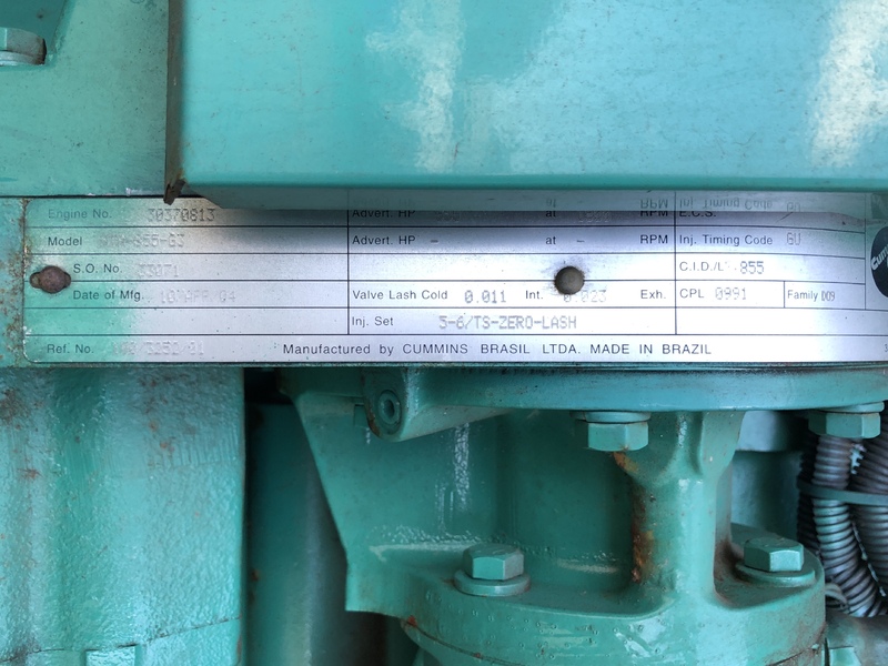 Used Cummins 350DFCC Diesel Generator, 385 Hrs