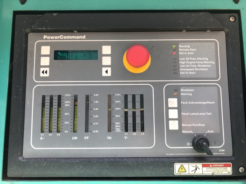 Used Cummins 350DFCC Diesel Generator, 385 Hrs