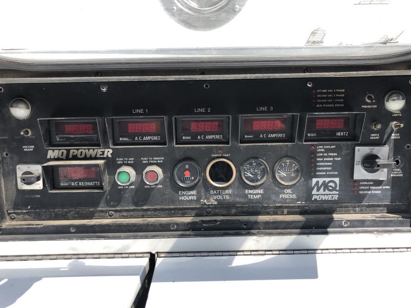 Used MQ Power Rental Grade / Movie Studio Quiet Diesel Generator, 2710 Hrs