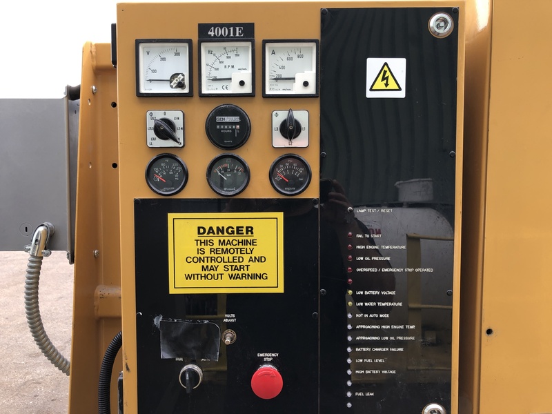 Used Caterpillar D200P1 Diesel Generator, 820 Hrs