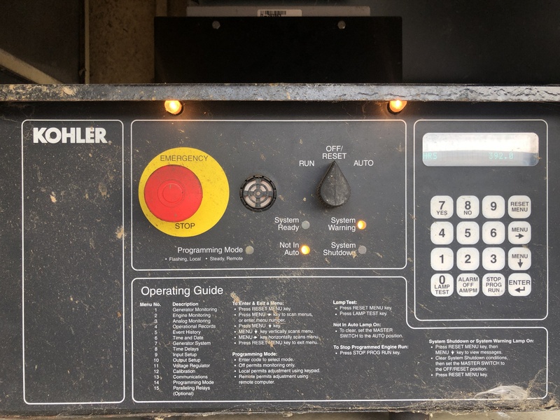 Used Kohler 60REOZJB Diesel Generator, 97 Hrs, EPA Tier 2, Single Phase