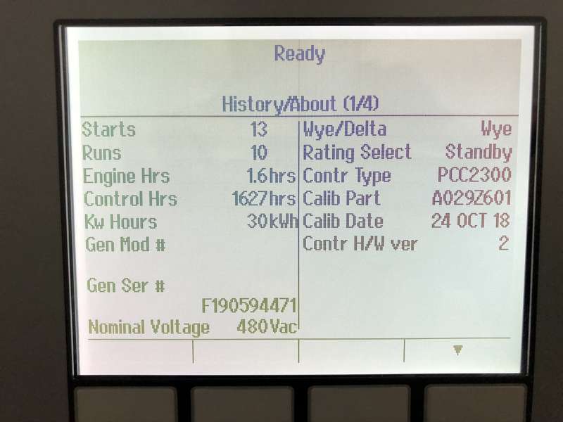 New Cummins C150N6 QSJ8.9G Natural Gas Generator, 1.6 Hrs, EPA Certified
