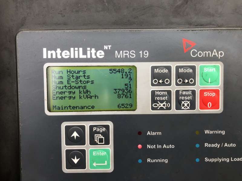 Used Baldor TS250T Rental Grade Diesel Generator, 5548 Hrs, EPA Tier 3