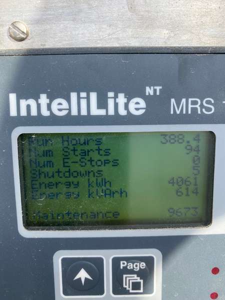 Used Terex OT230J Rental Grade Diesel Generator, 388 Hrs