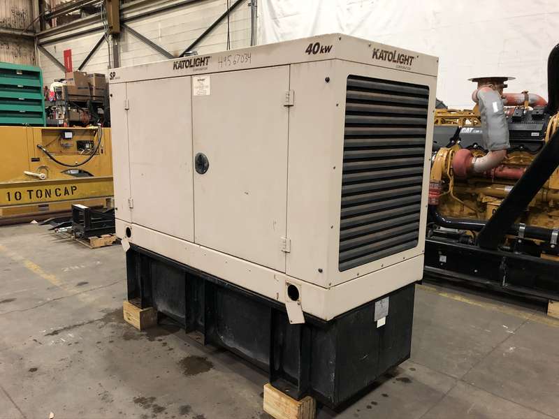 Used Katolight D40FRJ4 John Deere 4045DF150 Diesel Generator, 57 Hrs
