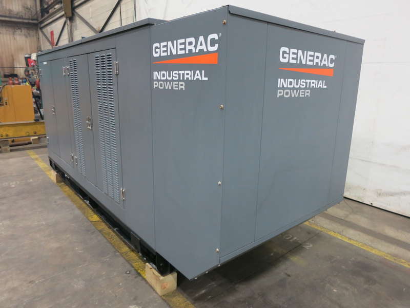 Used Generac MG200 Natural Gas Generator, 124 Hrs, EPA Certified