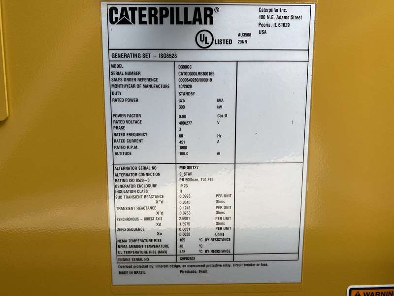 New Caterpillar C9 Diesel Generator 0 Hrs EPA Tier 3