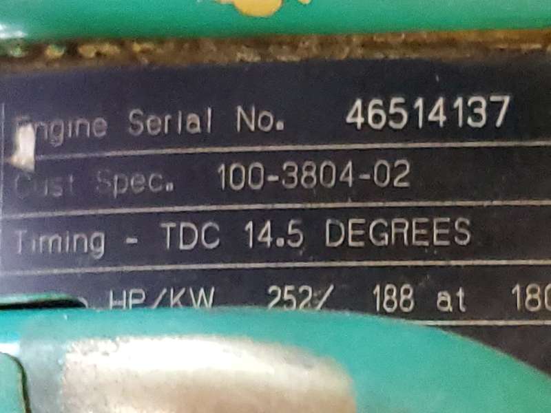 Used Cummins DGFB 6CTA8.3-G2 Diesel Generator, 237 Hrs