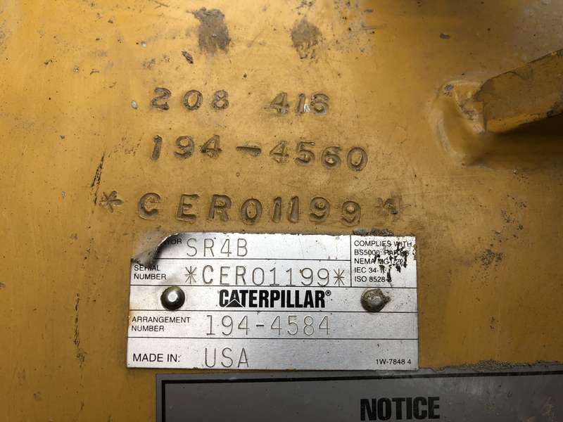 Used Caterpillar 3456 Diesel Generator, 185 Hrs