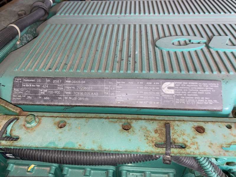 Used Cummins 500DFEK Rental Grade Diesel Generator 4351 Hrs EPA Tier 2