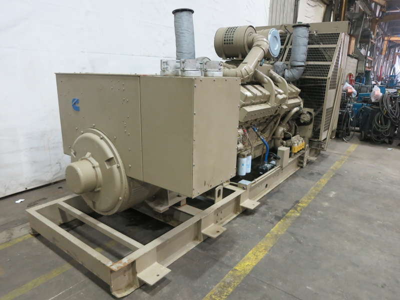 Used Cummins KTA50-GS1  Diesel Generator, 1153 Hrs