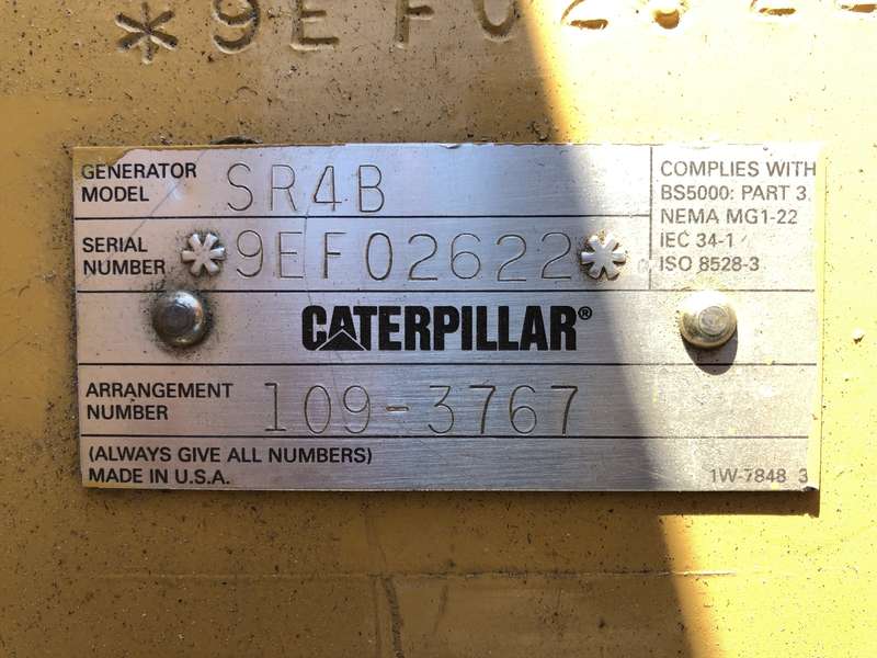 Used Caterpillar 3208 Diesel Generator, 380 Hrs