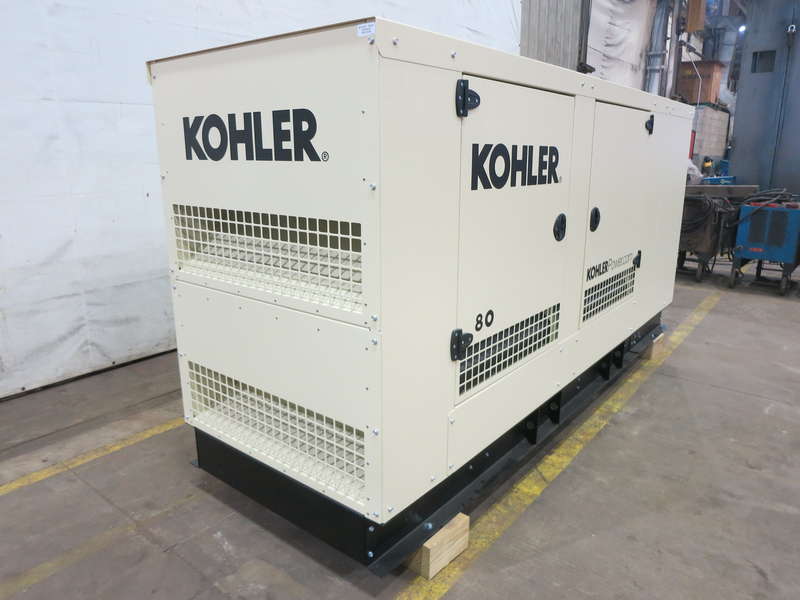 New Kohler 80REZGD Natural Gas / Propane Generator, 0 Hrs, EPA Certified
