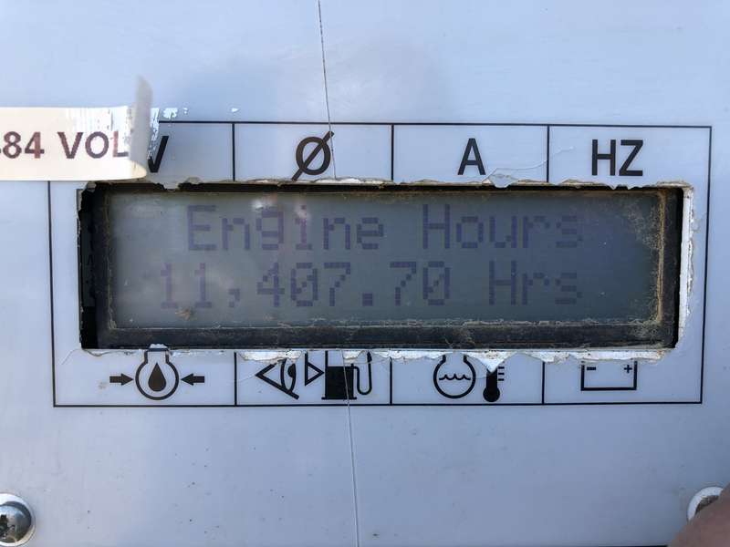 Used Wacker Neuson G125 Rental Grade Diesel Generator, 11407 Hrs, EPA Tier 3