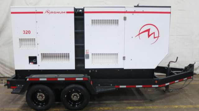 Used Magnum MMG320 Rental Grade Diesel Generator, 9273 Hrs, EPA Tier 3 Flex