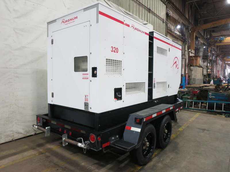 Used Magnum MMG320 Rental Grade Diesel Generator, 9273 Hrs, EPA Tier 3 Flex
