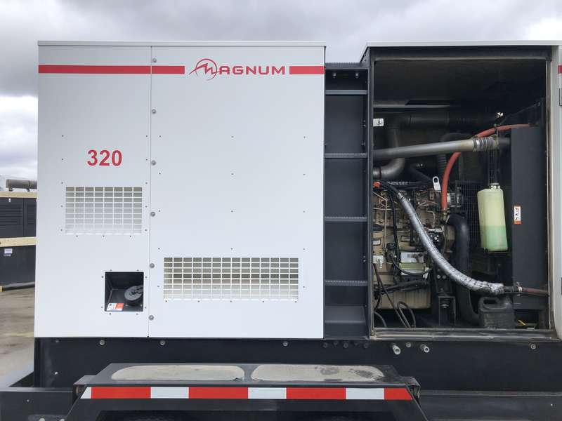 Used Magnum MMG320 Rental Grade Diesel Generator, 9273 Hrs, EPA Tier 3 Flex