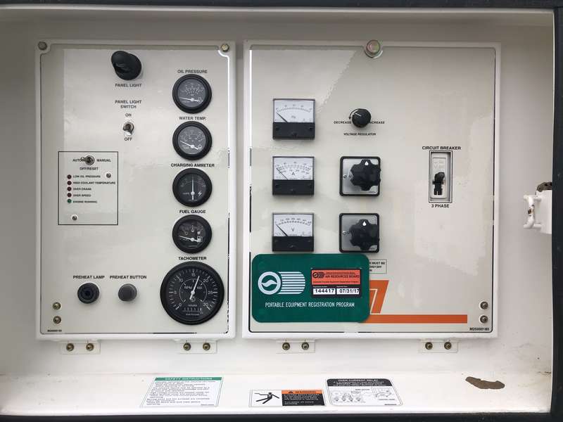 Used Multiquip DCA-70SSIU Rental Grade Diesel Generator, 43 Hrs, EPA Tier 3