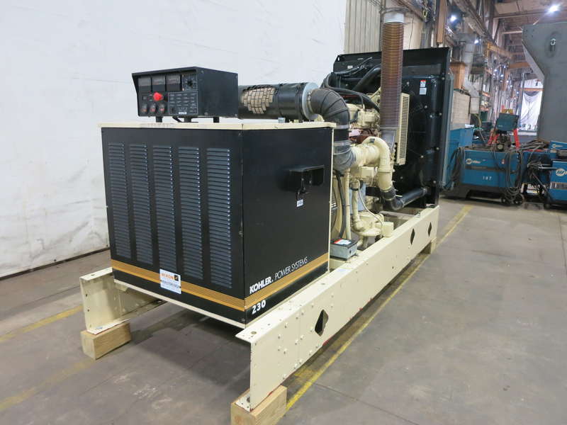Used Kohler 230RZDB Natural Gas Generator, 367 Hrs