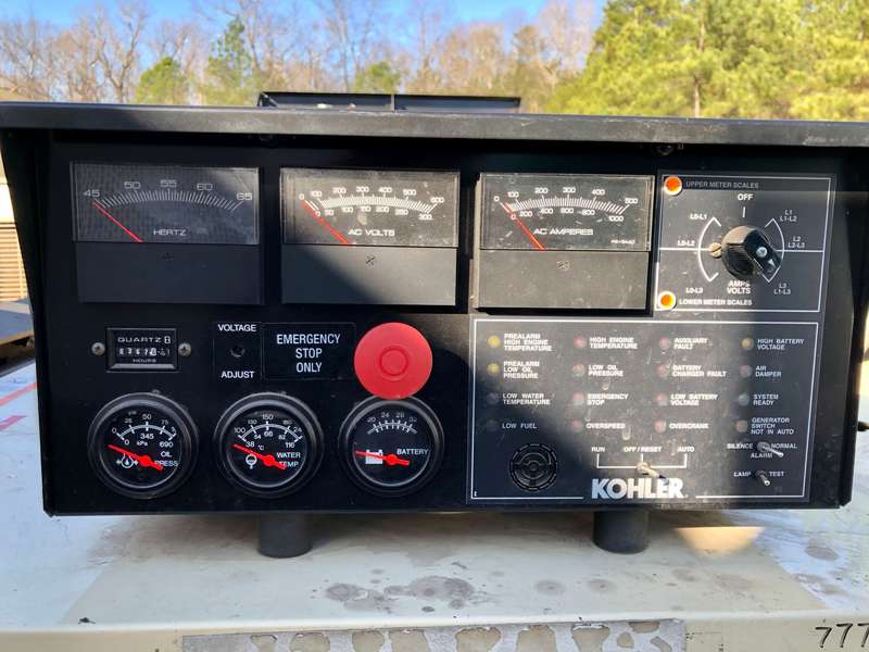Used Kohler 230RZDB Natural Gas Generator, 367 Hrs