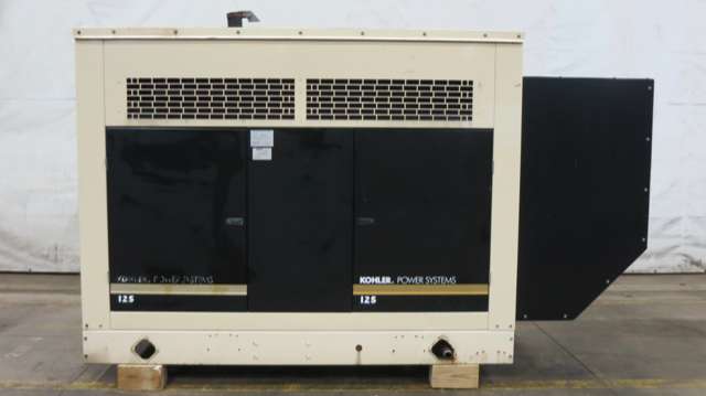Used Kohler 125RZG Natural Gas / Propane Generator, 424 Hrs