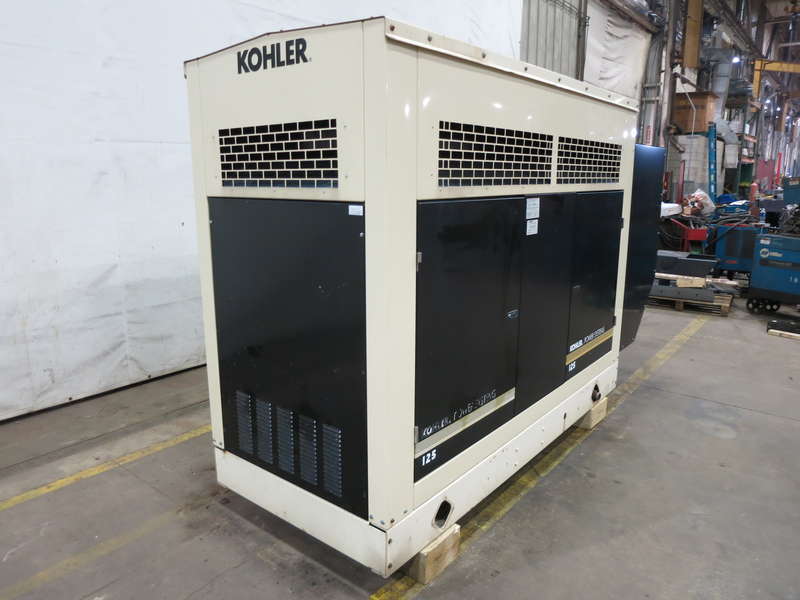 Used Kohler 125RZG Natural Gas / Propane Generator, 424 Hrs
