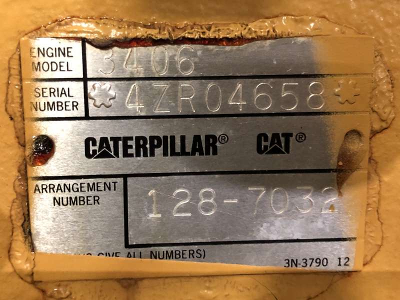 Used Caterpillar 3406B Diesel Generator, 571 Hrs