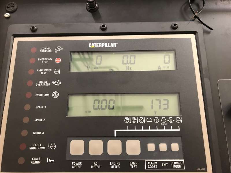 Used Caterpillar 3512B Diesel Generator, 173 Hrs