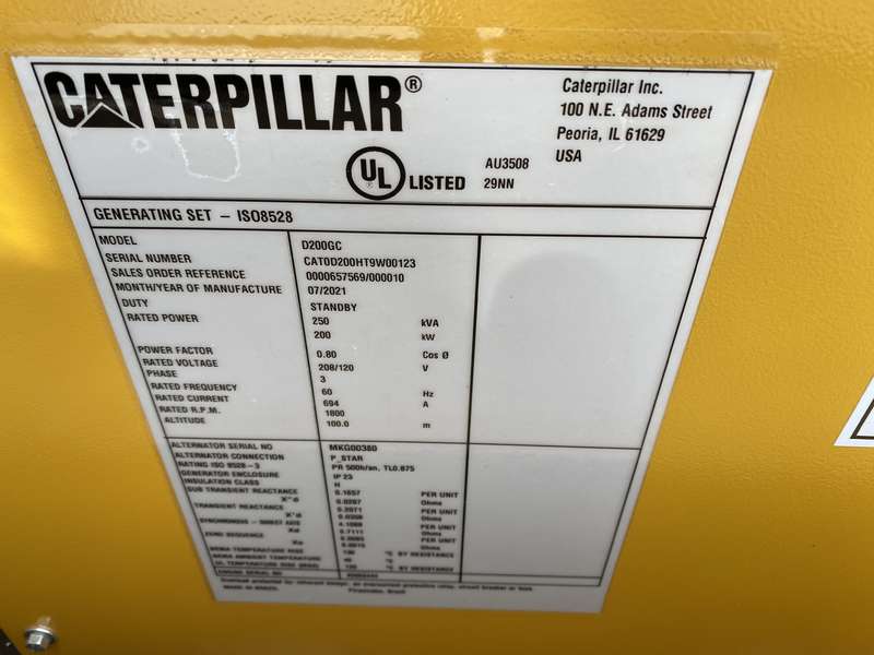 New Caterpillar C7.1 Diesel Generator 0 Hrs EPA Tier 3