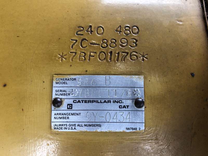 Used Caterpillar 3208 Diesel Generator, 273 Hrs
