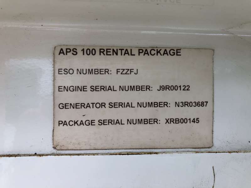 Used Caterpillar APS100 C4.4 Rental Grade Diesel Generator, 12252 Hrs, EPA Tier 4i w/ 2Yr Warranty