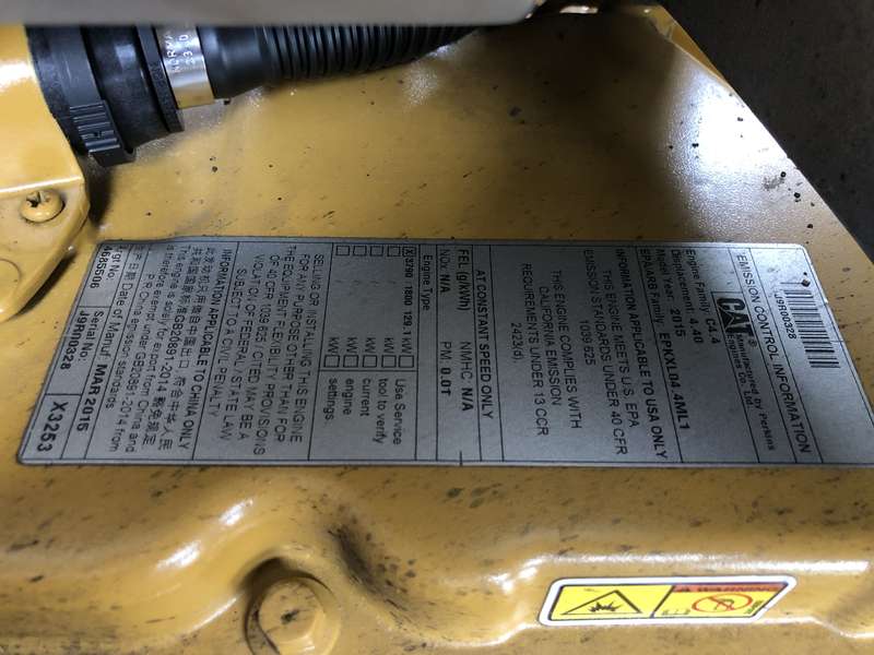 Used Caterpillar APS100 C4.4 Rental Grade Diesel Generator, 7896 Hrs, EPA Tier 4i