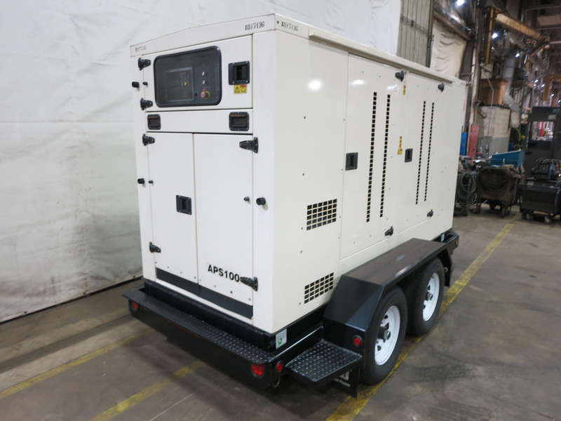 Used Caterpillar APS100 C4.4 Rental Grade Diesel Generator, 7896 Hrs, EPA Tier 4i