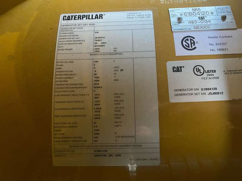 New Caterpillar C32 Diesel Generator 0 Hrs EPA Tier 2  