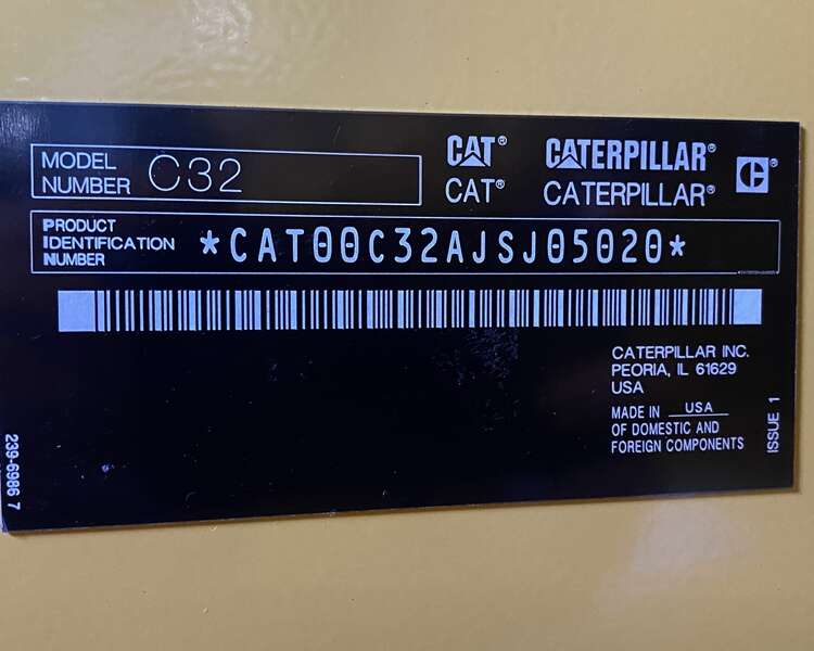 New Caterpillar C32 Diesel Generator 0 Hrs EPA Tier 2
