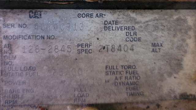 Used Caterpillar 3508B Diesel Generator, 554 Hrs