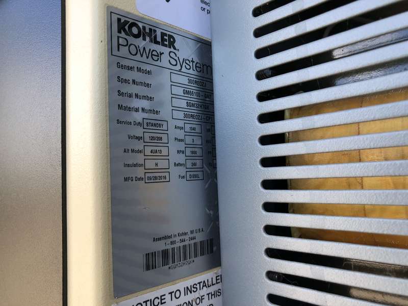 Used Kohler 300REOZJ John Deere 6090HFG86 Diesel Generator | 86 Hrs ...