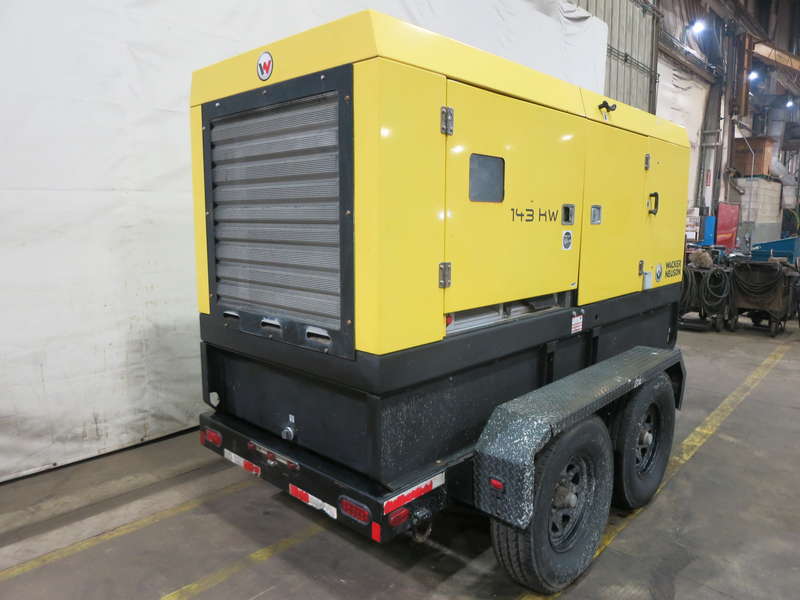 Used Wacker Neuson G180 Rental Grade Diesel Generator 8393 Hrs EPA Tier 3 Flex
