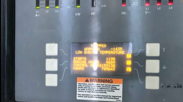 Used Cummins DQKB QSK60-G6 Diesel Generator 4689 Hrs