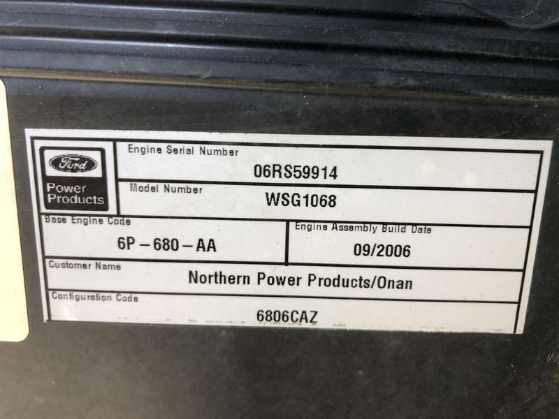 Used Cummins GGHH Natural Gas / Propane Generator, 181 Hrs