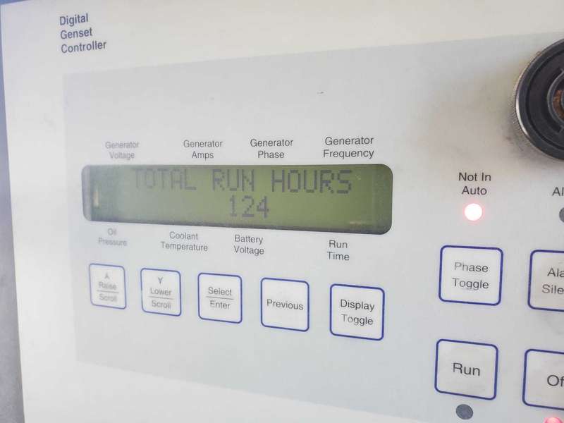 Used Cummins KTA50-G3 Diesel Generator, 124 Hrs