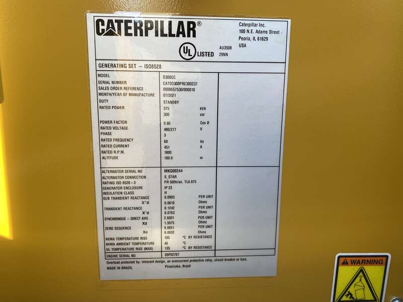 New Caterpillar C9 Diesel Generator 0 Hrs EPA Tier 3