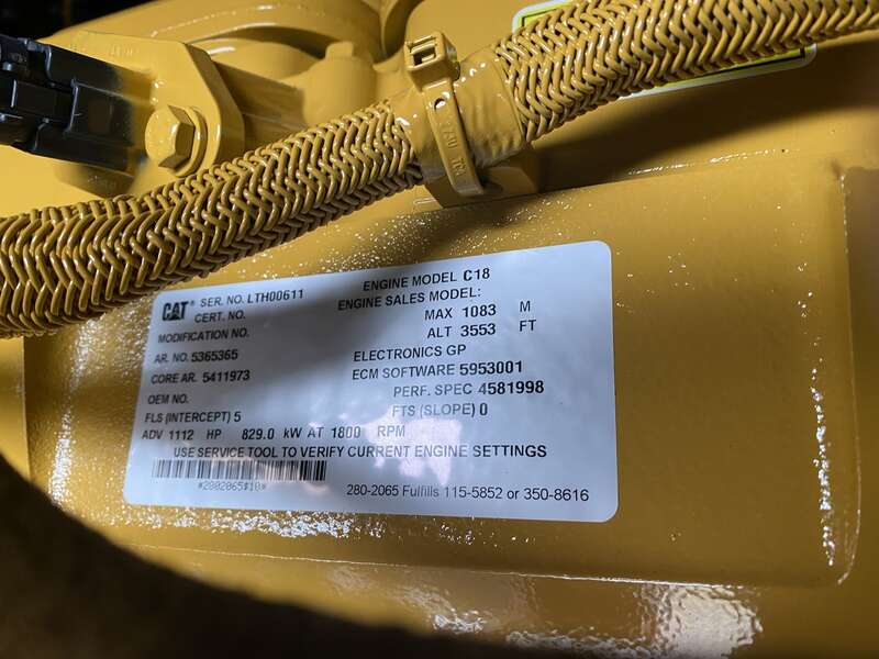 New Caterpillar C18 Diesel Generator 0 Hrs EPA Tier 2  