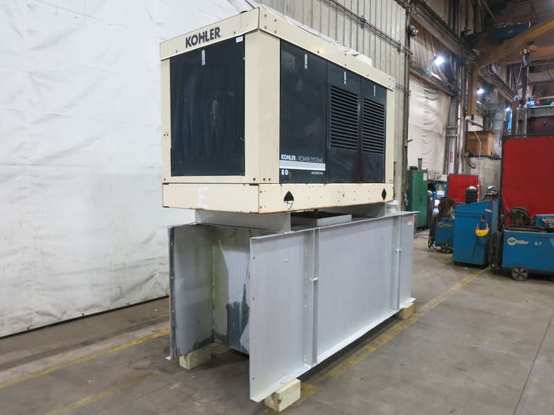 Used Kohler 80REOZJB Diesel Generator, 406 Hrs