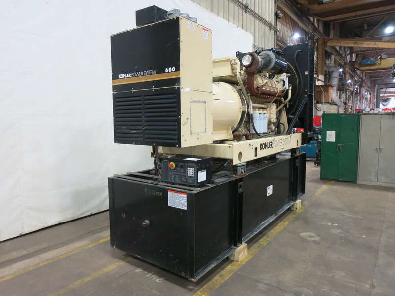 Used Kohler 600ROZD4 12V2000 Diesel Generator 365 Hrs