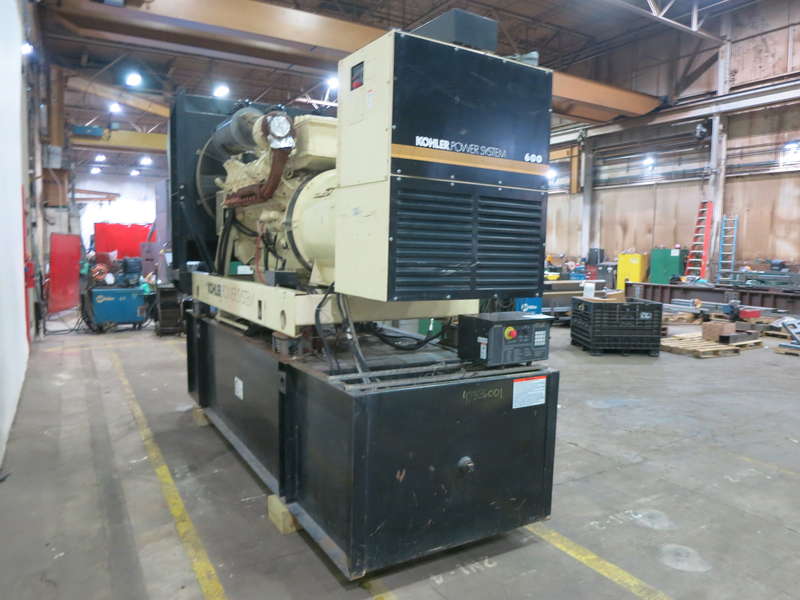 Used Kohler 600ROZD4 12V2000 Diesel Generator 365 Hrs