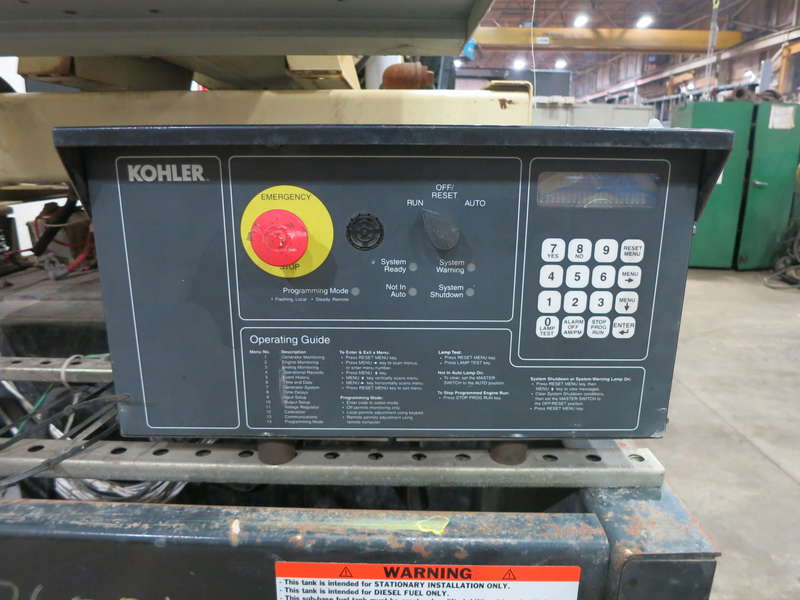 Used Kohler 600ROZD4 12V2000 Diesel Generator 365 Hrs